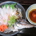 まるさん松本 - 八角の刺身