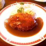 レストラン シマダ - 比内地鶏のハンバーグ 2003/09