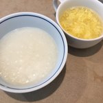 Chainizuteburufuuton - 食べ放題の広東粥とたまごスープ♤美味、美味〜(^^)♡