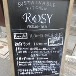 Sustainable Kitchen Rosy - ランチメニュー看板