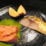 Nihonshu Shokudou Ginnotomoshi - 燻製の三点盛り（鯖・明太子・卵）¥580