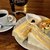 珈琲屋 桃李 - レギュラーコーヒー400円とエッグサンドのモーニング