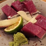 潮亭 - かつお皮付き刺身