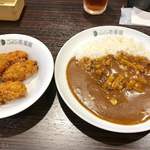 カレーハウスCoCo壱番屋 - チーズカレー ハーフサイズ 
    納豆トッピング+カキフライ