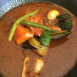 lavi de Cafe - 2018年9月 厚切りベーコンto野菜カレー 1050円（税込）