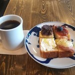 ブリコラージュ ブレッド アンド カンパニー ダイニング・カフェ - 4種類のお味のパンドミモーニング。いろいろ味わえて楽しい♪　20181019