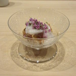 寿司つばさ - 穴子の煮こごり、里芋のソース