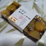 銀座あけぼの - 大納言栗蒸し羊羹