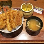 まん天丼 - くぐらせ天丼・海の幸（大盛）