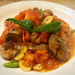 ゆたか - レバーとまと炒め