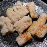 くわはた - ミノサンド＆ホソ　それぞれハーフ