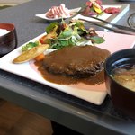 せいぶ農産発 焼肉DINING まるぎゅう - きたかみ牛ハンバーグランチ1,280円