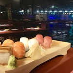 tokugawanokyosengozabuneatakemaru - 欲ばりコースのお寿司