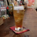 灯 - 茶葉つけこみ焼酎ソーダ割り