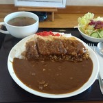 いち源 - カツカレー ￥1050 (サラダ、スープ付)