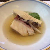 鮨政 西口店 - 金目と筍の蒸し物