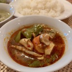 タイト - タイカレーセット(\1,000)　野菜カレー