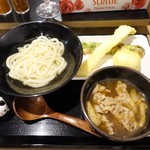 有頂天うどん - つけうどん+玉子+ちくわ+いか