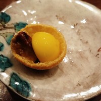 虎峰 - フォアグラのブリュレ　とうもろこし