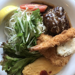 レストラン山猫軒 - Cランチ。ワンプレートでボリュームたっぷり。