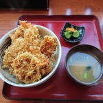 寄ってけ亭 - 上天丼 1,404円