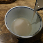 あめこや - 蕎麦湯；かなりとろみがあります