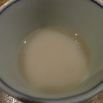 あめこや - 蕎麦湯；アップ