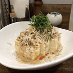 創作麺工房 鳴龍 - 「しらす冷やっこ」400円