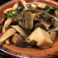 お料理 七草 - 鮑と松茸の小鍋立