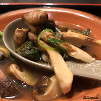 お料理 七草 - 松茸と鮑の小鍋立