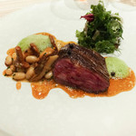 SUGALABO - 薩摩牛はらみ、白いんげん、秋茸