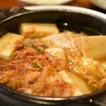 太鼓判亭 - ぴり辛湯豆腐うどん入り