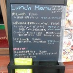 ラ プランシュ - 店外メニュー表示