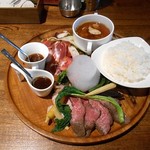 ラ プランシュ - 欲張り肉プレート