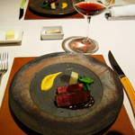 ラ・ターブル・ド・プロヴァンス - 選べるメインディッシュは、佐賀産牛ヒレ肉のステーキ 赤ワインソース。