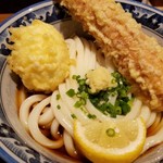 難波千日前 釜たけうどん - ちく玉天ぶっかけ