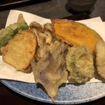 手打ち蕎麦 たがた - 野菜天もりの天ぷら