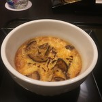 つる幸 - 能登松茸と渋皮栗のクレームブリュレ