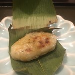 つる幸 - 焼きカラスミ入り蓮根餅でした