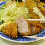 あけぼの - サービス定食（アジ）大盛1,000円