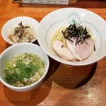 麺屋 六感堂 - 塩つけそば＋チャコ飯