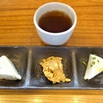 豆厨ゆばせい - 前菜三種盛り