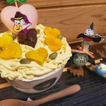 あいけいcafe - 【2018.10】かぼちゃのハロウィンパフェ(税込1,200円)