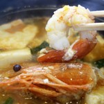 豆厨ゆばせい - 海老がデカイ