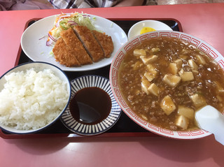 Saika - マーボー麺セット全景