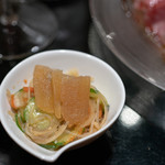 わいん食堂 Chez とし - 2018.10 数の子の松前風サラダ（無料のお通し）