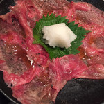 万両 - タン先の極薄切り