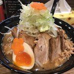 れいじ - 【味噌野菜ラーメン900円、チャーシュートッピング300円、合計1200円(税込)】