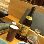 浅草じゅうろく - ビールを注いだ陶器、似たような物を自宅で利用しています(^_^)v