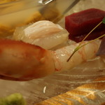 美国観光ハウス - ぼたん海老。